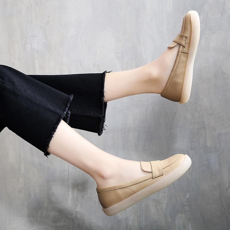 Dame Bløde Komfortable Flats Casual Sko 34-43