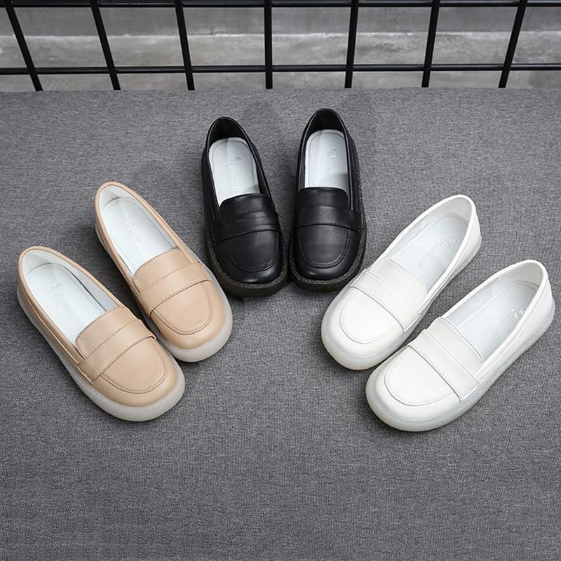 Dame Bløde Komfortable Flats Casual Sko 34-43