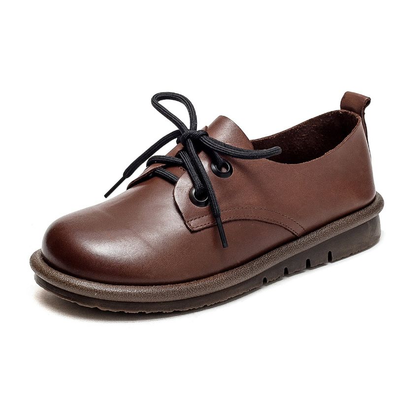 Dame Læder Håndlavede Spring Casual Loafers