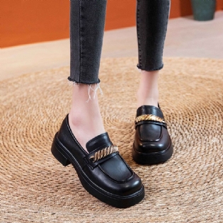 Dame Sommer Læder Casual Loafers