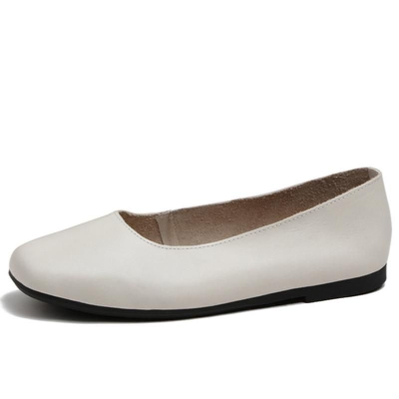 Square Toe Håndlavede Flats Casual Sko 33-41