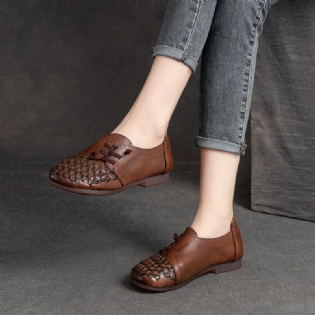 Summer Læder Retro Casual Flat Loafers