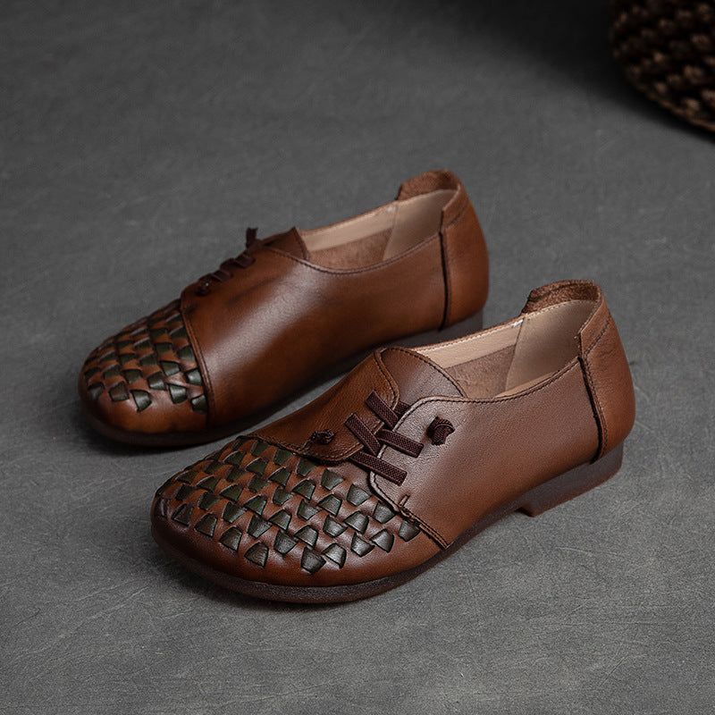 Summer Læder Retro Casual Flat Loafers