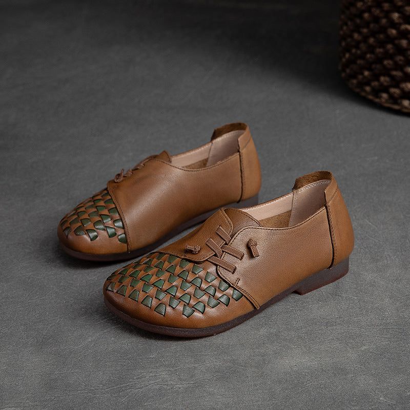 Summer Læder Retro Casual Flat Loafers